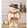 The Jolly Christmas Shop Bethany Lowe 19" Deck The Halls Snowman Large Paper Mache Christmas Decoration TJ0182