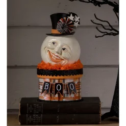 Hot The Jolly Christmas Shop Bethany Lowe 9" Halloween Moon Man On Box Decoration TL3357