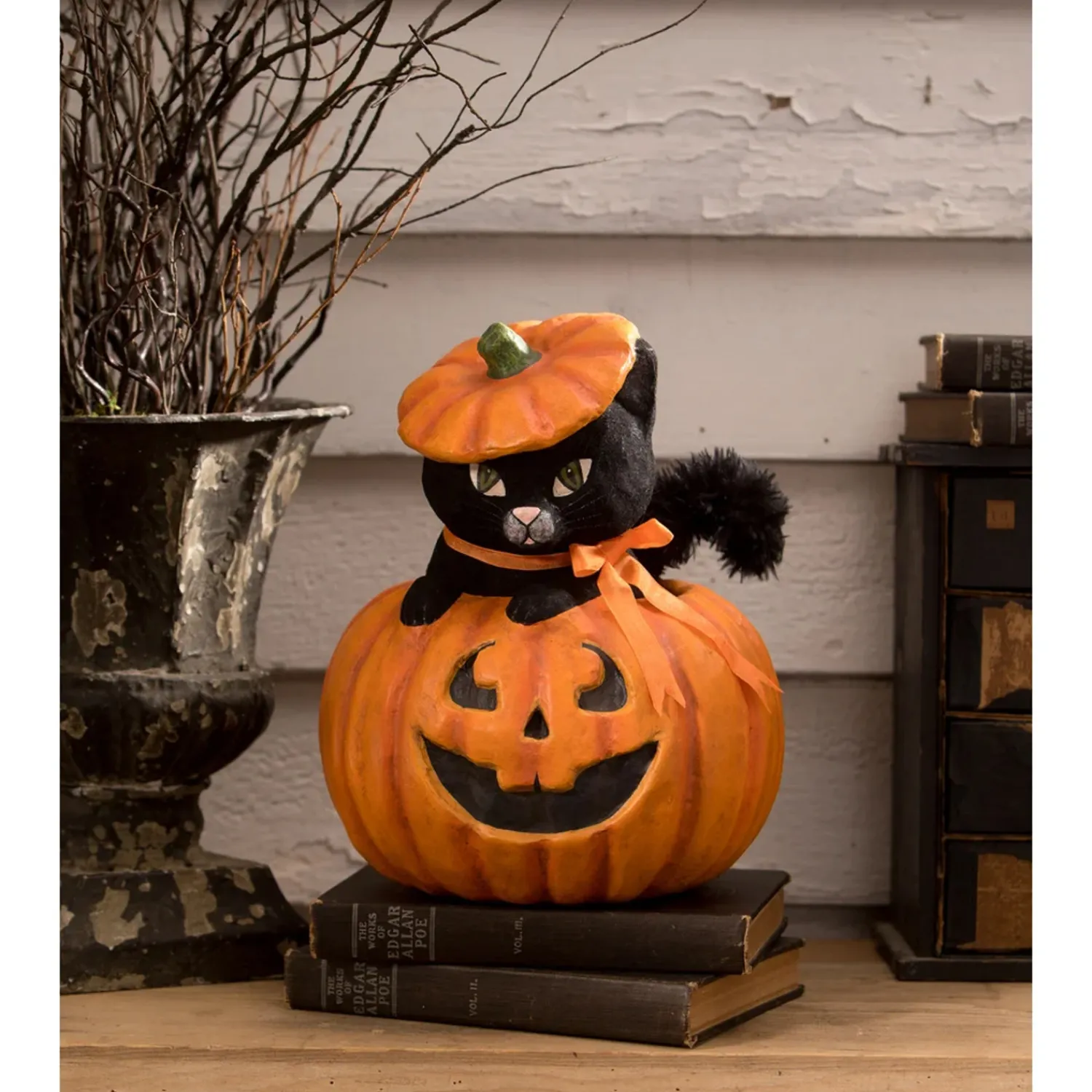 Outlet The Jolly Christmas Shop Bethany Lowe 10.5" Kitty Cat In Jack Halloween Figure TJ3305