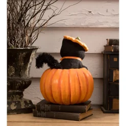 Outlet The Jolly Christmas Shop Bethany Lowe 10.5" Kitty Cat In Jack Halloween Figure TJ3305