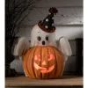 The Jolly Christmas Shop Bethany Lowe 18" Large Boo Ghost Jack-O-Lantern Vintage Inspired Halloween Figure TJ3304