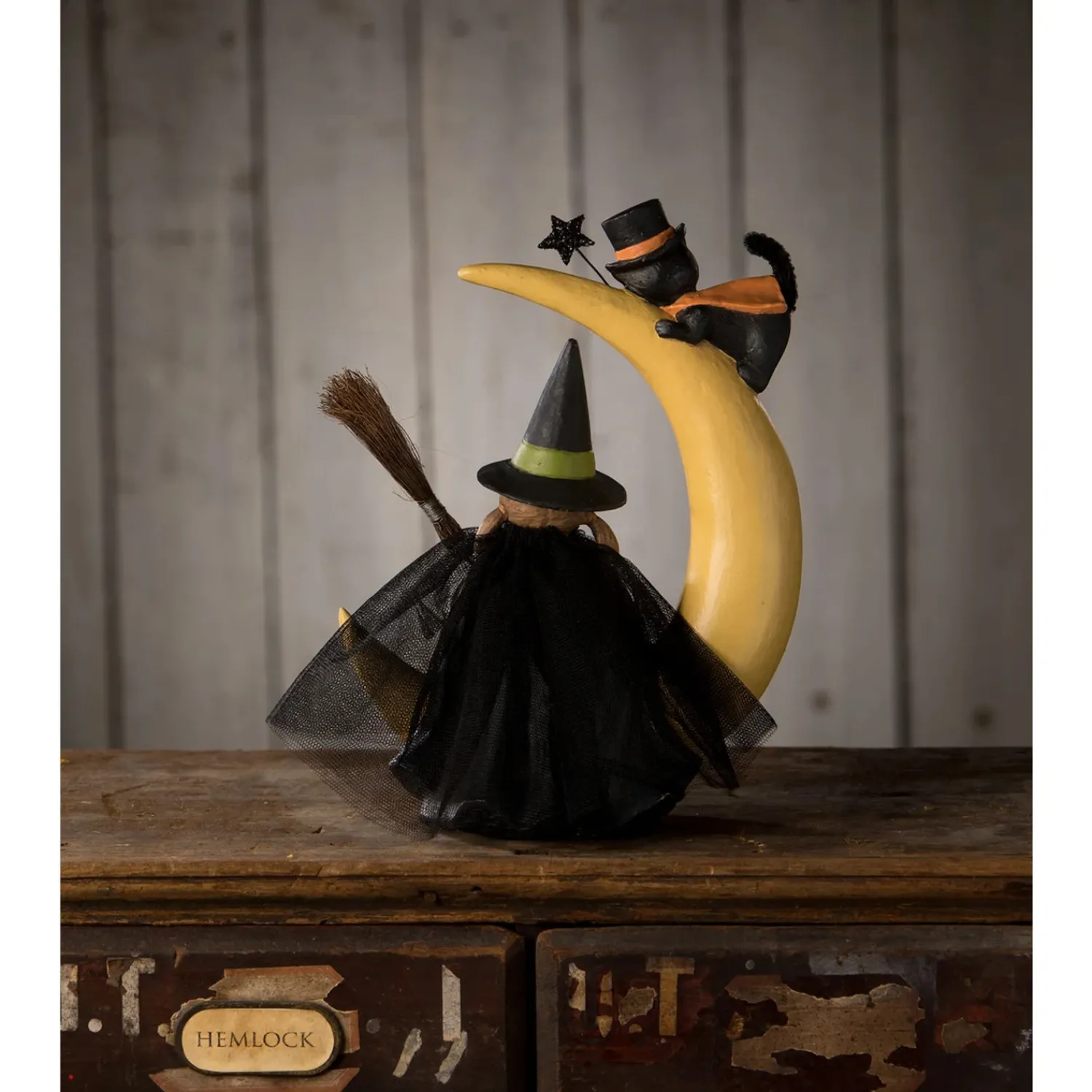 Sale The Jolly Christmas Shop Bethany Lowe 8" Mara On Moon Halloween Figure Decoration TD3154