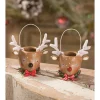 Outlet The Jolly Christmas Shop Bethany Lowe 3" Mini Reindeer Christmas Bucket Figure Or Ornament ML0425