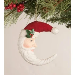 Hot The Jolly Christmas Shop Bethany Lowe 4" Traditional Santa Moon Christmas Ornament TD0022