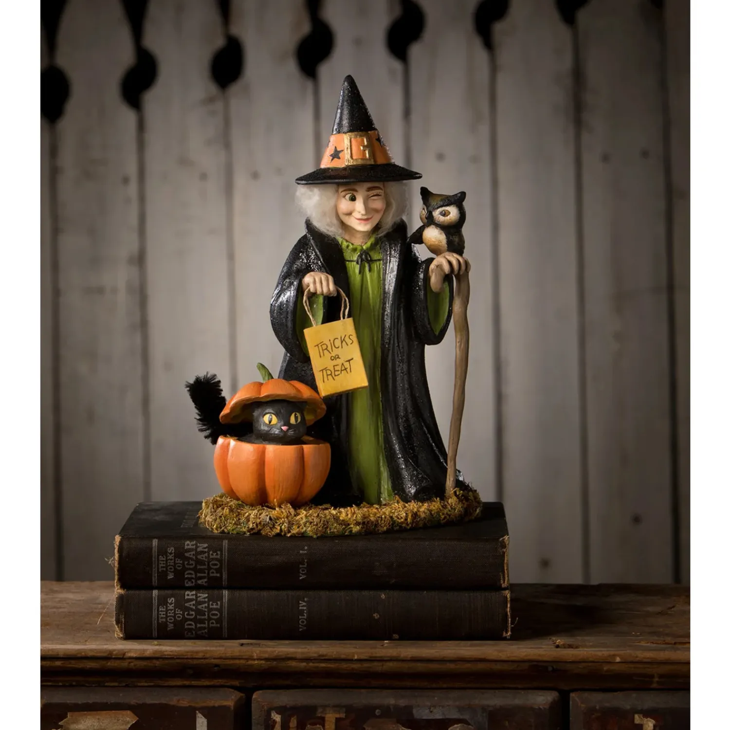 Best The Jolly Christmas Shop Bethany Lowe 9.25" Trick Or Treat Callie Witch Halloween Figure TD3151