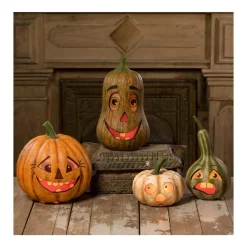 The Jolly Christmas Shop Bethany Lowe Kooky Pumpkin And Gourd Halloween Figures