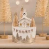 The Jolly Christmas Shop Bethany Lowe Metallic Church On Box Christmas Decoration TL1347