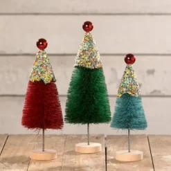 Sale The Jolly Christmas Shop Bethany Lowe Set Of 3 Christmas Cupcake Trees Christmas Decoration LC1541