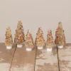 Online The Jolly Christmas Shop Bethany Lowe Set Of 6 Sprinkles Bottle Brush Trees LC1583