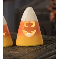 New The Jolly Christmas Shop Bethany Lowe Silly, Surprised, And Scary Candy Corn Luminary Halloween Decoration