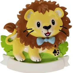 Outlet The Jolly Christmas Shop Boy Lion Cub Personalized Christmas Ornament OR2362-M