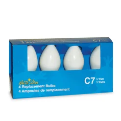 Online The Jolly Christmas Shop Brite Star 4 Pack White C7 Replacement Bulbs 44-354-00
