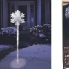 Hot The Jolly Christmas Shop Brite Star Set Of 3 LED Snowfall Light Show Pathway Markers Outdoor Christmas Decoration 48-509-00