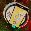 The Jolly Christmas Shop Cell Phone Dance App Personalized Christmas Ornament OR2292