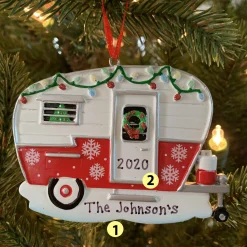 Online The Jolly Christmas Shop Christmas Camper RV Personalized Christmas Ornament OR1838