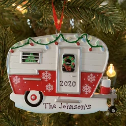 Online The Jolly Christmas Shop Christmas Camper RV Personalized Christmas Ornament OR1838