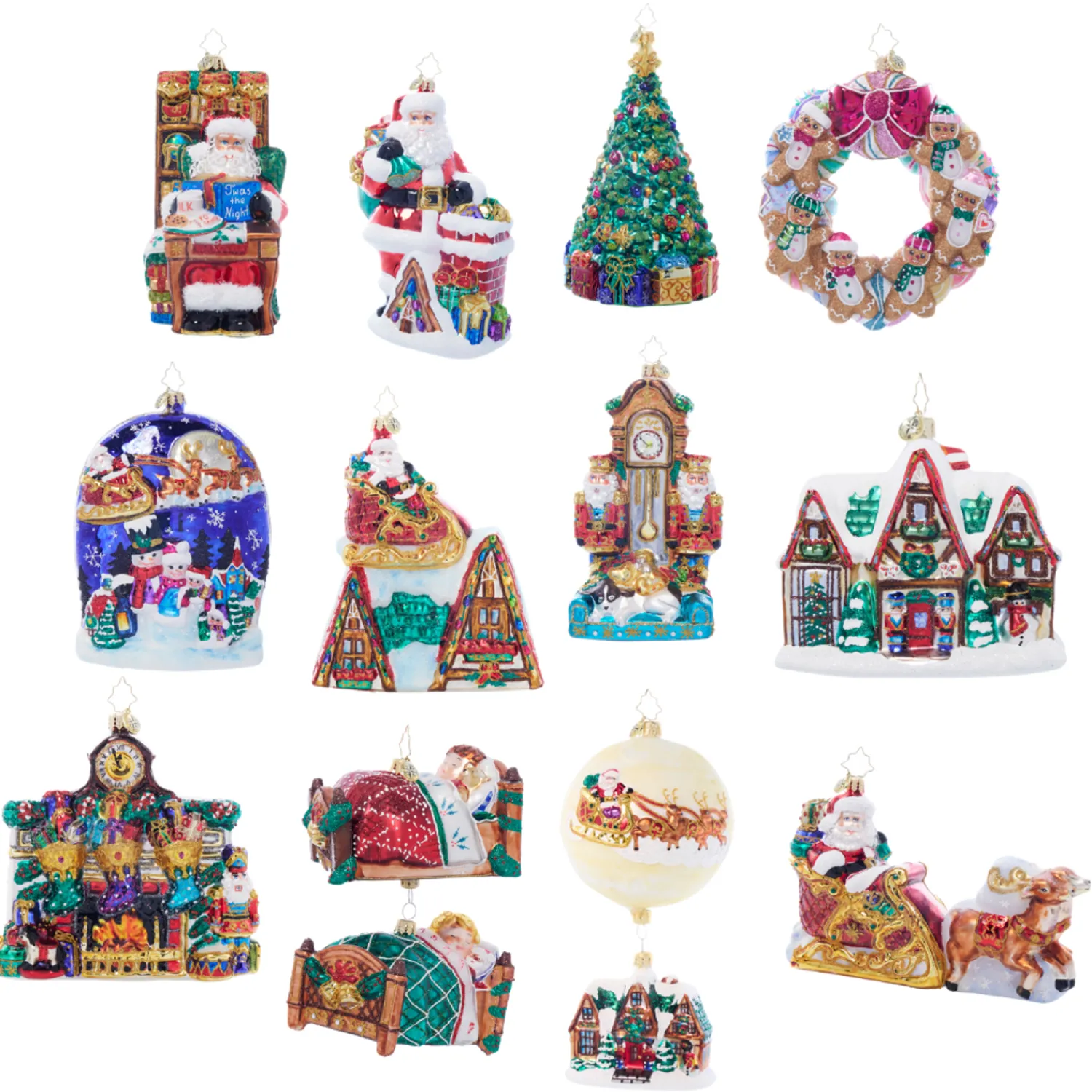 Online The Jolly Christmas Shop Christopher Radko 2024 Ornament Of The Month 12 Piece Set