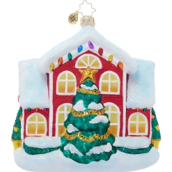 Outlet The Jolly Christmas Shop Christopher Radko A New Holiday Home Glass Christmas Ornament 1022055