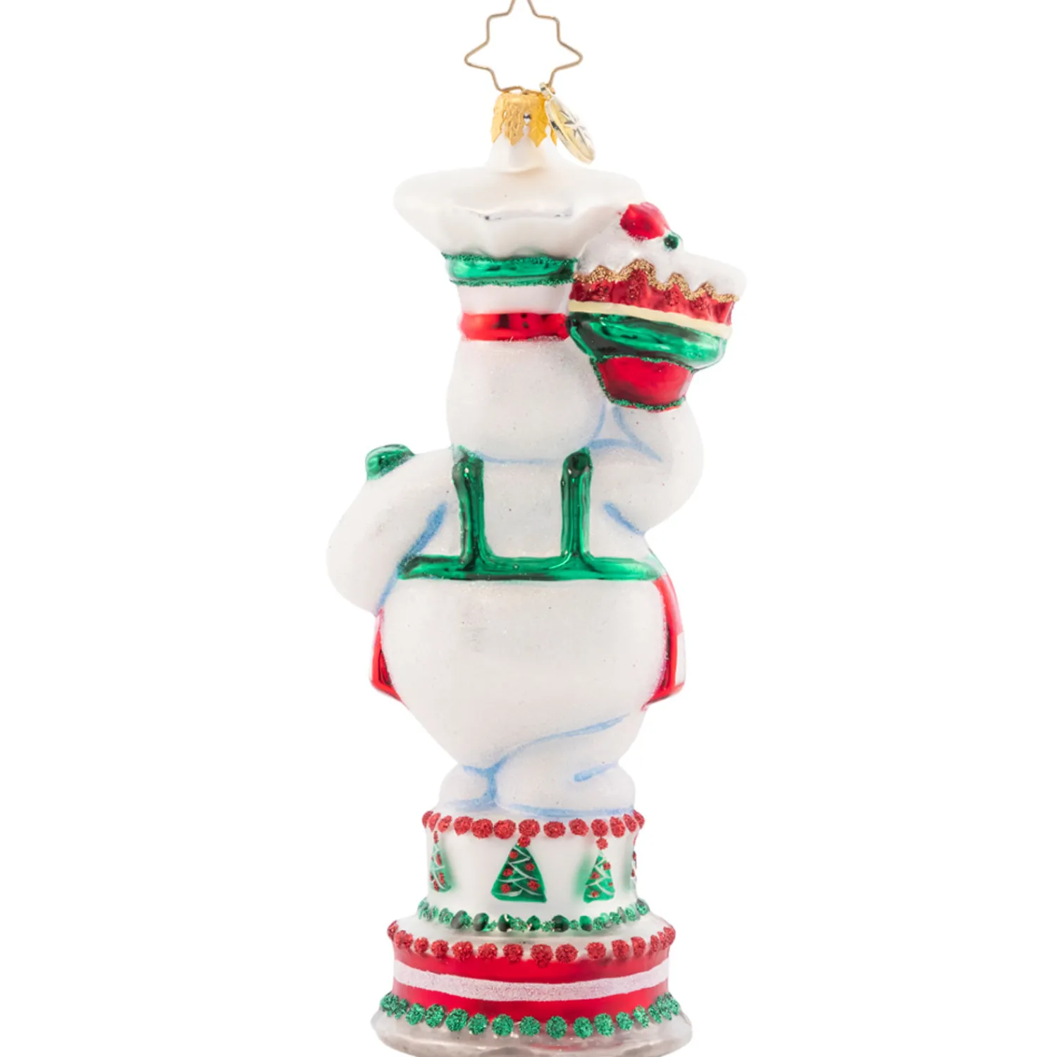Outlet The Jolly Christmas Shop Christopher Radko Cutie Pie Baker Glass Christmas Ornament 1021608
