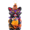 Best The Jolly Christmas Shop Christopher Radko Dapper Black Cat Halloween Glass Ornament 1021605