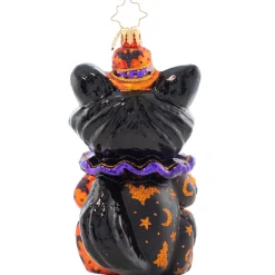 Best The Jolly Christmas Shop Christopher Radko Dapper Black Cat Halloween Glass Ornament 1021605