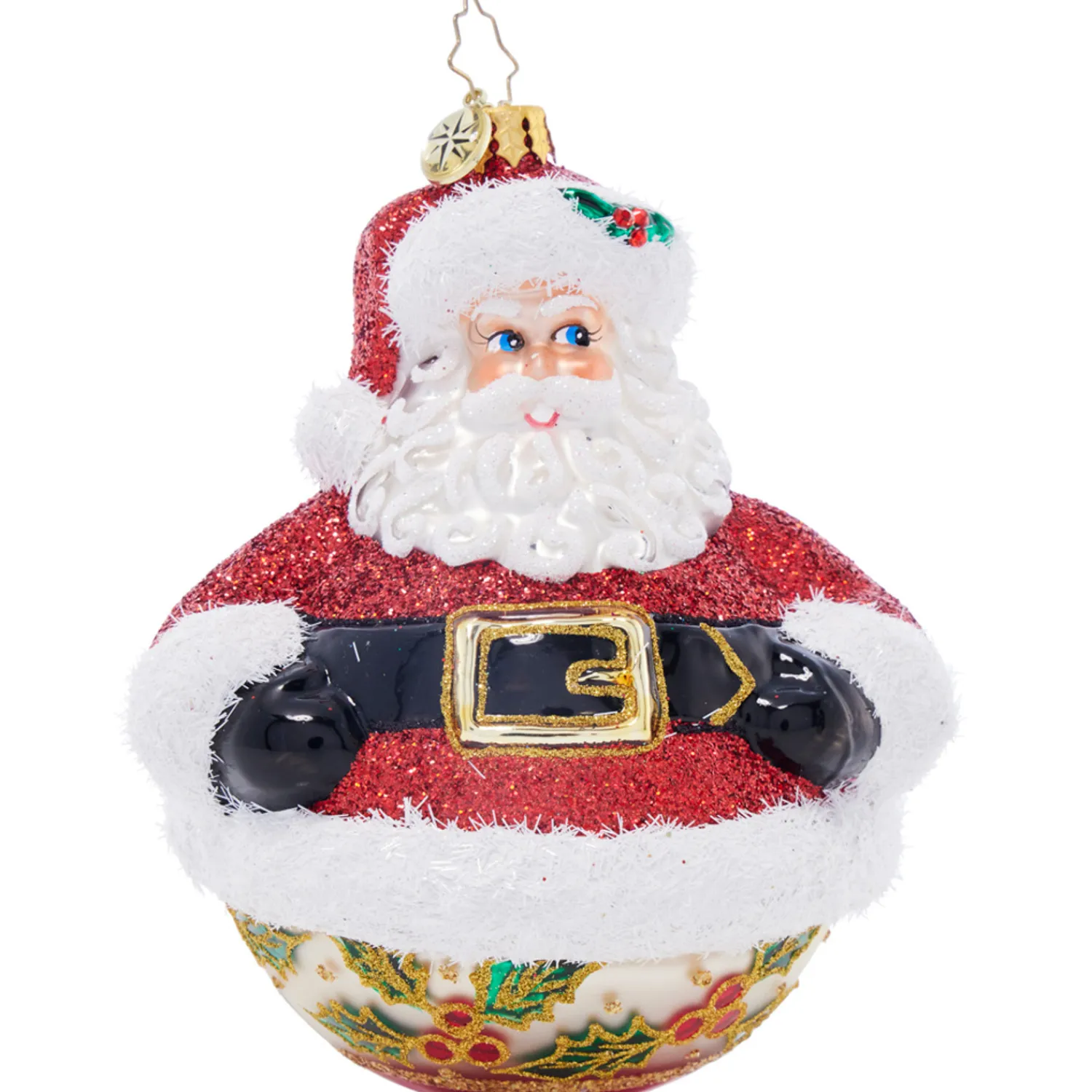Sale The Jolly Christmas Shop Christopher Radko Jolly Holly Claus Glass Christmas Ornament 1021893