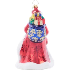 Online The Jolly Christmas Shop Christopher Radko Santa's Sparkling Keepsake Glass Christmas Ornament 1022012