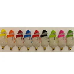 New The Jolly Christmas Shop Christopher Radko Shiny Brite Holiday Splendor Snowman Bubble Light Candolier REPLACEMENT SNOWMAN