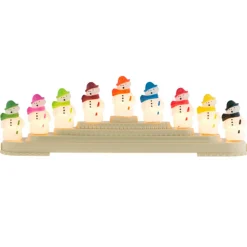 The Jolly Christmas Shop Christopher Radko Shiny Brite Holiday Splendor Snowman Bubble Light Candolier 4027595