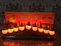 Outlet The Jolly Christmas Shop Christopher Radko Shiny Brite Halloween Bubble Bright Pumpkin Light Candolier 4027908