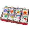 New The Jolly Christmas Shop Christopher Radko Shiny Brite Confetti 7" Reflector Tulip Christmas Ornaments 4028016