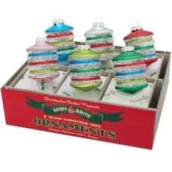 Outlet The Jolly Christmas Shop Christopher Radko Shiny Brite Holiday Splendor 3.25" Lantern Christmas Ornaments 4028218