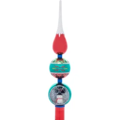 Discount The Jolly Christmas Shop Christopher Radko Shiny Brite Holiday Splendor 15" Holiday Scene Finial Christmas Tree Topper 4028223