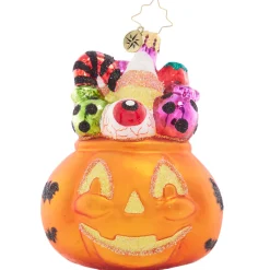 The Jolly Christmas Shop Christopher Radko Trick Or Treat Sweets Glass Ornament 1021598