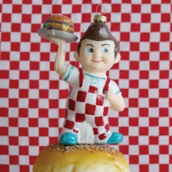 Hot The Jolly Christmas Shop Cody Foster 5.25" Big Boy Glass Christmas Ornament GO-8335