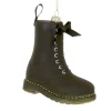 The Jolly Christmas Shop Cody Foster 5" Black Combat Boot Glass Christmas Ornament GO-8778