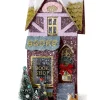 Discount The Jolly Christmas Shop Cody Foster 14.75" Book Shop Vintage Inspired Putz Christmas House HOU-325