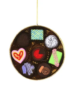 Outlet The Jolly Christmas Shop Cody Foster 4" Box Of Chocolates Glass Christmas Ornament PO-4894