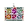 Clearance The Jolly Christmas Shop Cody Foster 3.25" Box Of Shiny Bright Christmas Ornament Glass Christmas Ornament GL-155