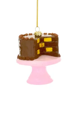 Discount The Jolly Christmas Shop Cody Foster 3.5" Checkered Cake Glass Christmas Ornament GO-9138
