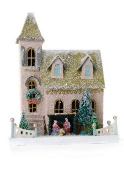 Hot The Jolly Christmas Shop Cody Foster 15" Church Of Nativity Vintage Inspired Putz Christmas House HOU-322