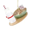 The Jolly Christmas Shop Cody Foster 5" Cookies For Santa Glass Christmas Ornament GO-8374