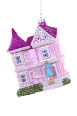 Outlet The Jolly Christmas Shop Cody Foster 5" Doll Pink Dreamhouse Glass Christmas Ornament GL-405