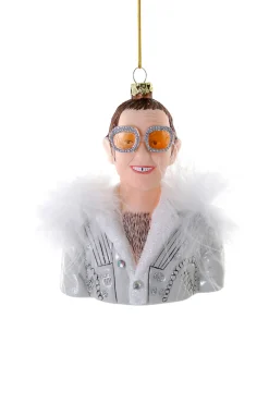 Discount The Jolly Christmas Shop Cody Foster 5" Elton John Glass Christmas Ornament GO-8015