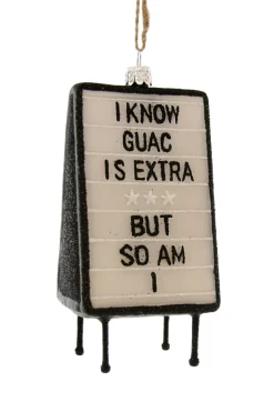 Clearance The Jolly Christmas Shop Cody Foster 4.5" Extra Guac Glass Christmas Ornament GO-6827
