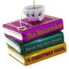 New The Jolly Christmas Shop Cody Foster 3.5" Favorite Reads Glass Christmas Ornament GL-0004
