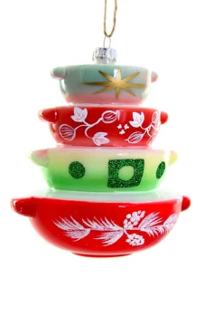 Discount The Jolly Christmas Shop Cody Foster 4.5" Holiday Vintage Bakeware Pyrex Glass Christmas Ornament GO-6553