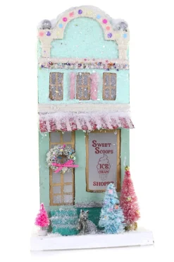 The Jolly Christmas Shop Cody Foster 12.5" Ice Cream Shoppe Vintage Inspired Putz Christmas House HOU-394