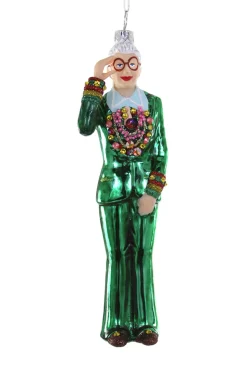 Sale The Jolly Christmas Shop Cody Foster 7.25" Iris Glass Christmas Ornament GO-9583