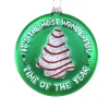 Discount The Jolly Christmas Shop Cody Foster 4" It's The Best Time Of The Year Cake Glass Christmas Ornament GL-1026